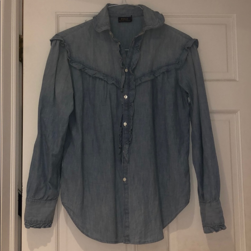 Ralph Lauren Western Denim Blouse